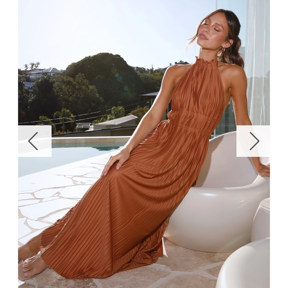 Frances Maxi Dress - Rust